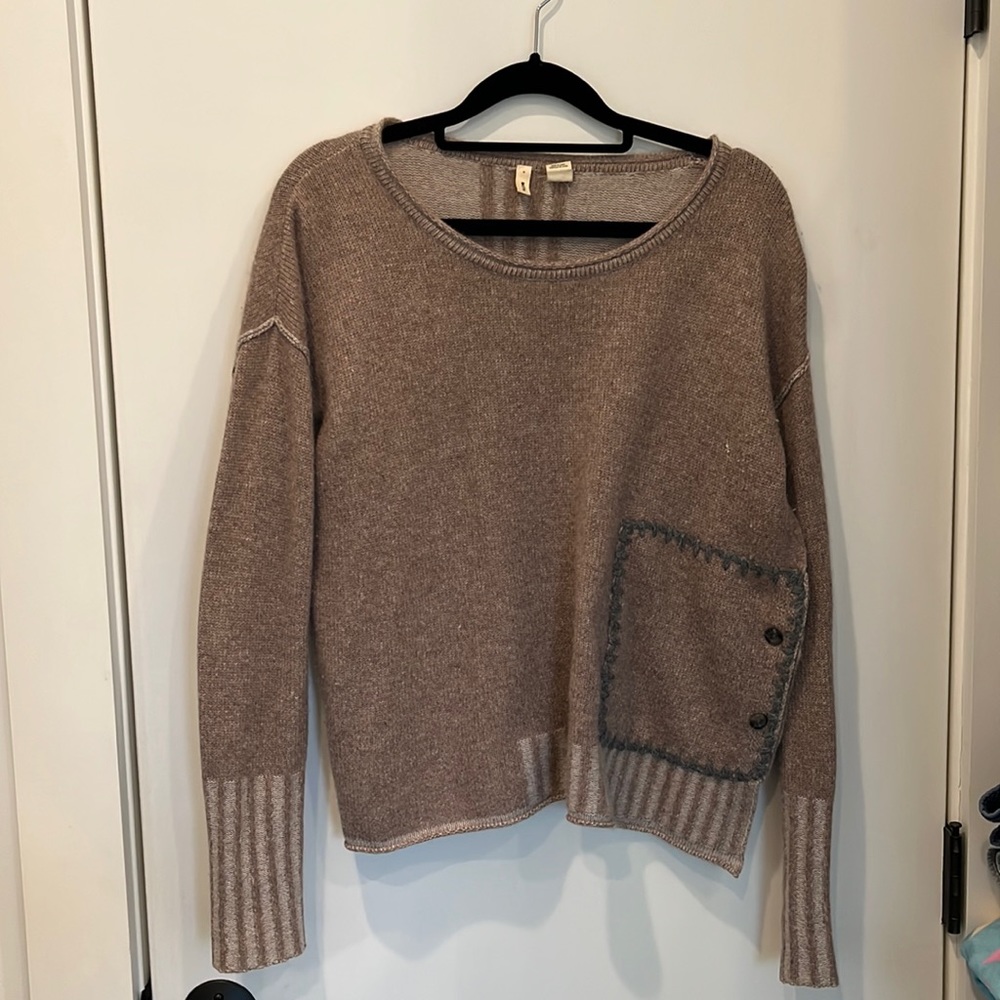 Light brown Anthropologie sweater, size small